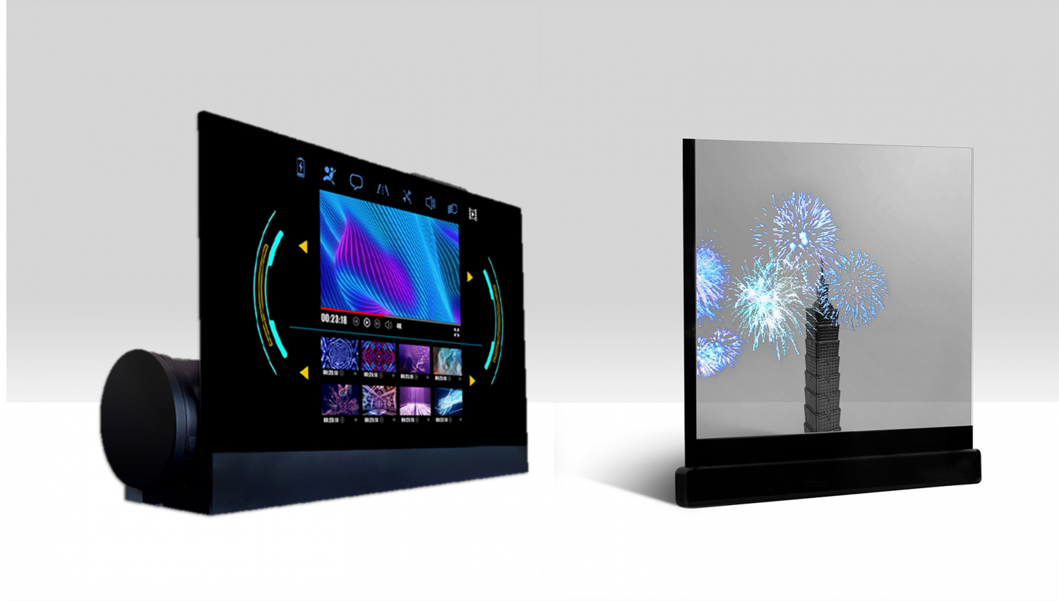 可卷式、折迭性、高透明